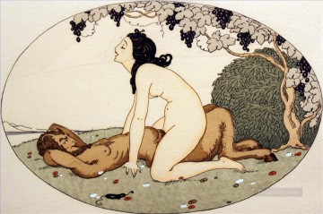 禁断とセクシー Painting - 木の下で愛を交わす ゲルダ・ウェゲナー エロティック アダルト